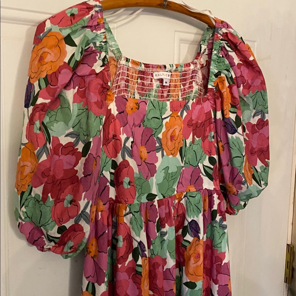 Baltic Born Aimee Puff Sleeve Midi Dress - Picture 9 of 11